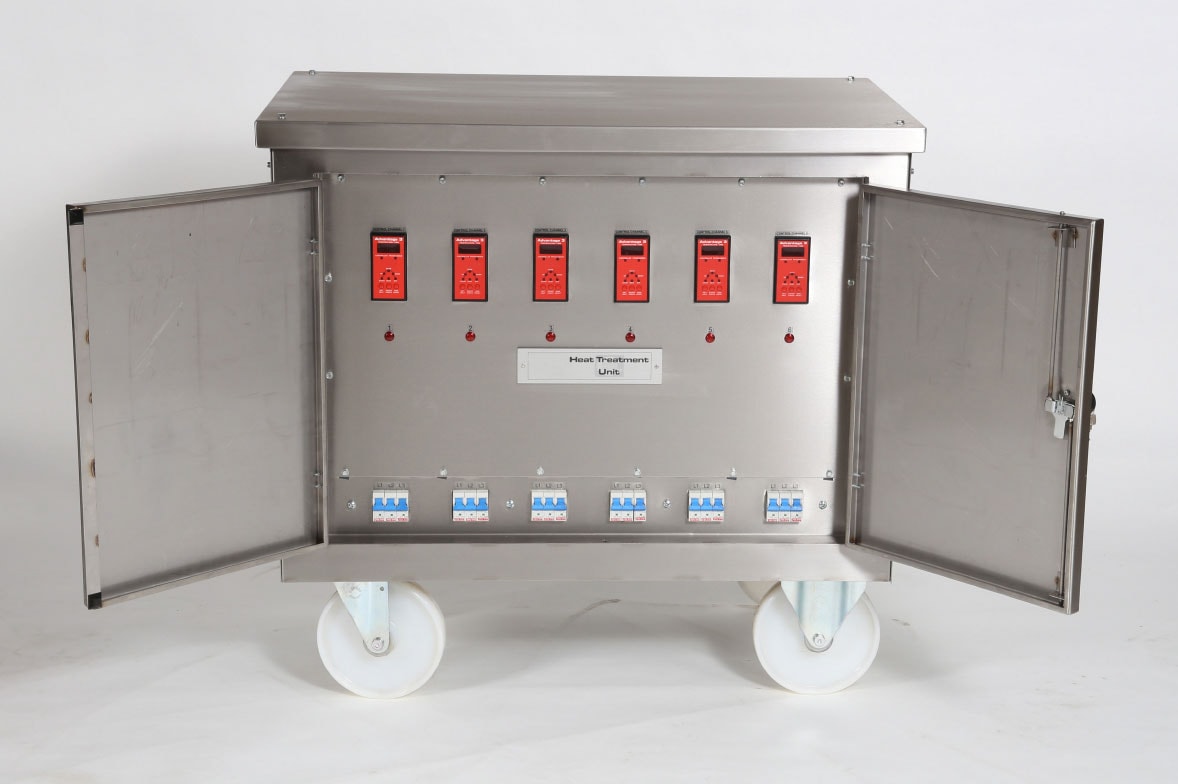 Heat Treatment Trolley Unit by Cooperheat - ideal mobile unit for providing power, switching and temperature control for internal vessel heat treatments and temporary furnaces