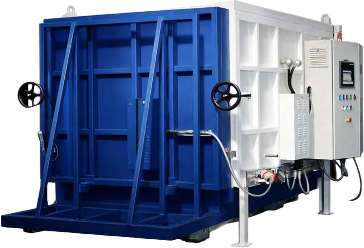 Large field blue PWHT furnace