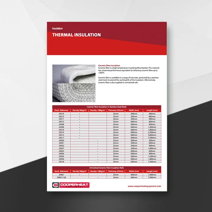 Cooperheat Thermal insulation pdf cover